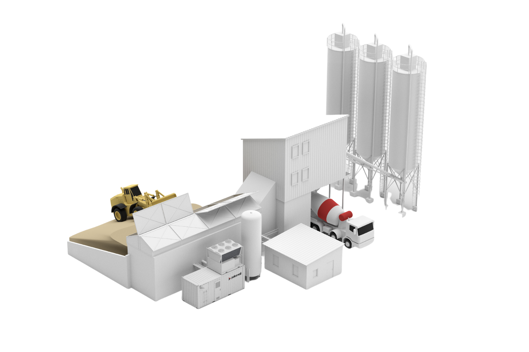 Batching plant with COOLMATIC cooling