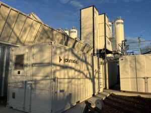 TURBOMATIC heating container at Strabag plant in Dresden, Germany.